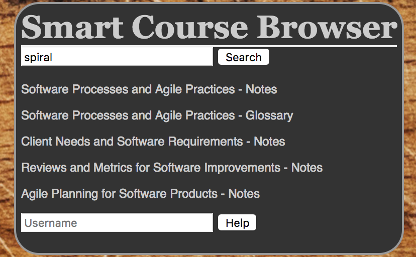 Smart Course Browser